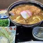 古に志 - かつカレーうどん。950円