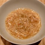 伯雲 - 冬瓜と噴火湾の毛蟹の餡掛け