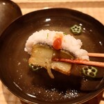 伯雲 - 淡路の鱧と水茄子のお椀