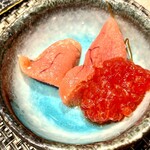 鮨榮 - 魚卵ツートップ