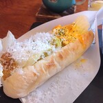 MANSAI - モーニングのホットドッグセット1100円