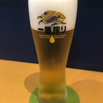 とんかつ太郎 - キリン一番搾り生ビール