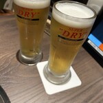 Meieki De Yakiniku Douraku - 生ビールて乾杯❗️