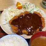 市川屋 - みそとんかつ定食（ご飯小）