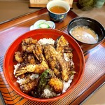Tsujimura - 天丼　味噌汁、香の物付き