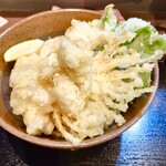 まる博 - かしわ天ぶっかけ（並・冷）