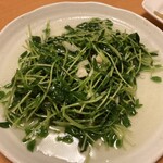 叙楽苑 - 豆苗の炒め物