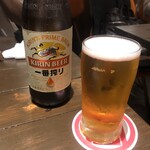 Teppanyaki Tomiya - 瓶ビール