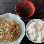 Mindon - チャプチェ定食 大盛 1,100円