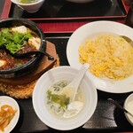 本格四川料理 麻辣先生 - 麻婆豆腐とチャーハンの定食