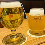 CRAFT BEER KOYOEN - 浩養園ゴールデンエール¥880 浩養園ヴァイツェン¥880