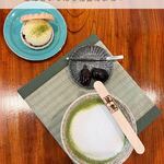 たたみやさんのカフェ いっぷく - アイス最中、抹茶ラテ