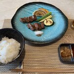 KOBE STEAK Tsubasa - 醤油わさび、だいこんおろしのタレで。