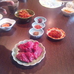 馬ヒレ刺し　キムチ　チャンジャ