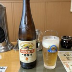 大昇楼 - 瓶ビール　大瓶　グラスもキンキン