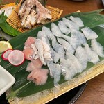 いわし屋 - 活かわはぎ造り