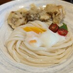 Udon Daishi Kuukai - とり天温玉ぶっかけ