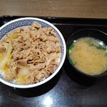 Yoshinoya - 牛丼（並）とみそ汁