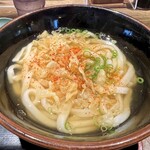 Menya Horino - とり天親子丼のうどんセット 1050円　　かけうどん