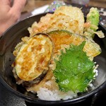 麺や ほり野 - ミニ野菜天丼！