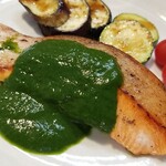 キッチン ブルー グローブ - 反対側から