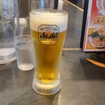 餃子の王将 - 生ビール465円、2杯目は438円