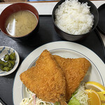 ぽぷら - アジフライ定食