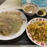 中華料理シャン - 皿うどんとセットの焼き飯