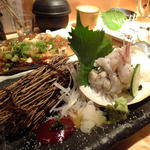 藤家 - はもの焼きちり付き：780円(2013.09月)