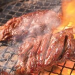 Charcoal-grilled domestic Wagyu skirt steak