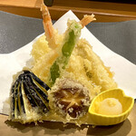 マルホ寿司 - 天ぷら盛り合わせ