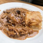 飛行船スタイル 南條 - ハンバーグ木の子デミグラスソース