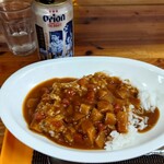 さがり花 - カレーとビール