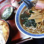 大村庵 - ラーメン＆かつ丼