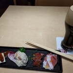 YEBISU BAR - 前菜に黒ビール