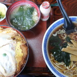 大村庵 - 料理写真:ラーメン＆かつ丼