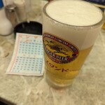 京極スタンド - キリンと仲良しなジョッキのピカピカで美味しいビール　550円