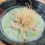 Membisutoronakano - 枝豆とほうれん草のポタージュ麺