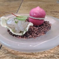 レヴォ - 〜prologue〜白エビとビーツのマカロン風