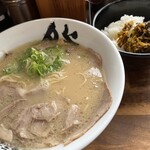 博多ラーメン 膳 - チャーシューメン  辛子高菜めし