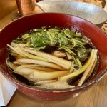 鎌倉みよし - 「天ざる鶏汁うどん」のつゆ