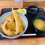 天ぷら　松島 - 天丼セット　穴子トッピング