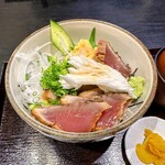 Hamano Ya - 鰹の漬丼。1500円（税込）。