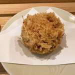 蕎麦 ろあん 湯村 - 桜えびのかき揚げ