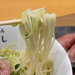 神戸牛らーめん かけはし - 20230715牛塩らーめん・麺リフト