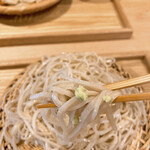 蕎麦 ろあん 湯村 - わさびの乗せて、、いただきます！