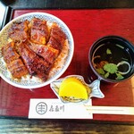 炭焼き うなぎ 喜多川 - たくあんも分厚くて良し！