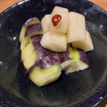 しおて - 水茄子と加賀太胡瓜の浅漬け