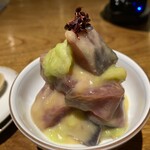 しおて - かつおとはす芋のぬた