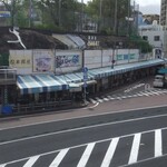 なみせうなぎや - 歩道橋から、とんねる横丁を。